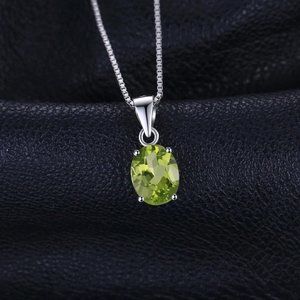 💚 2.21ct Peridot Pendant - 925 Sterling Silver